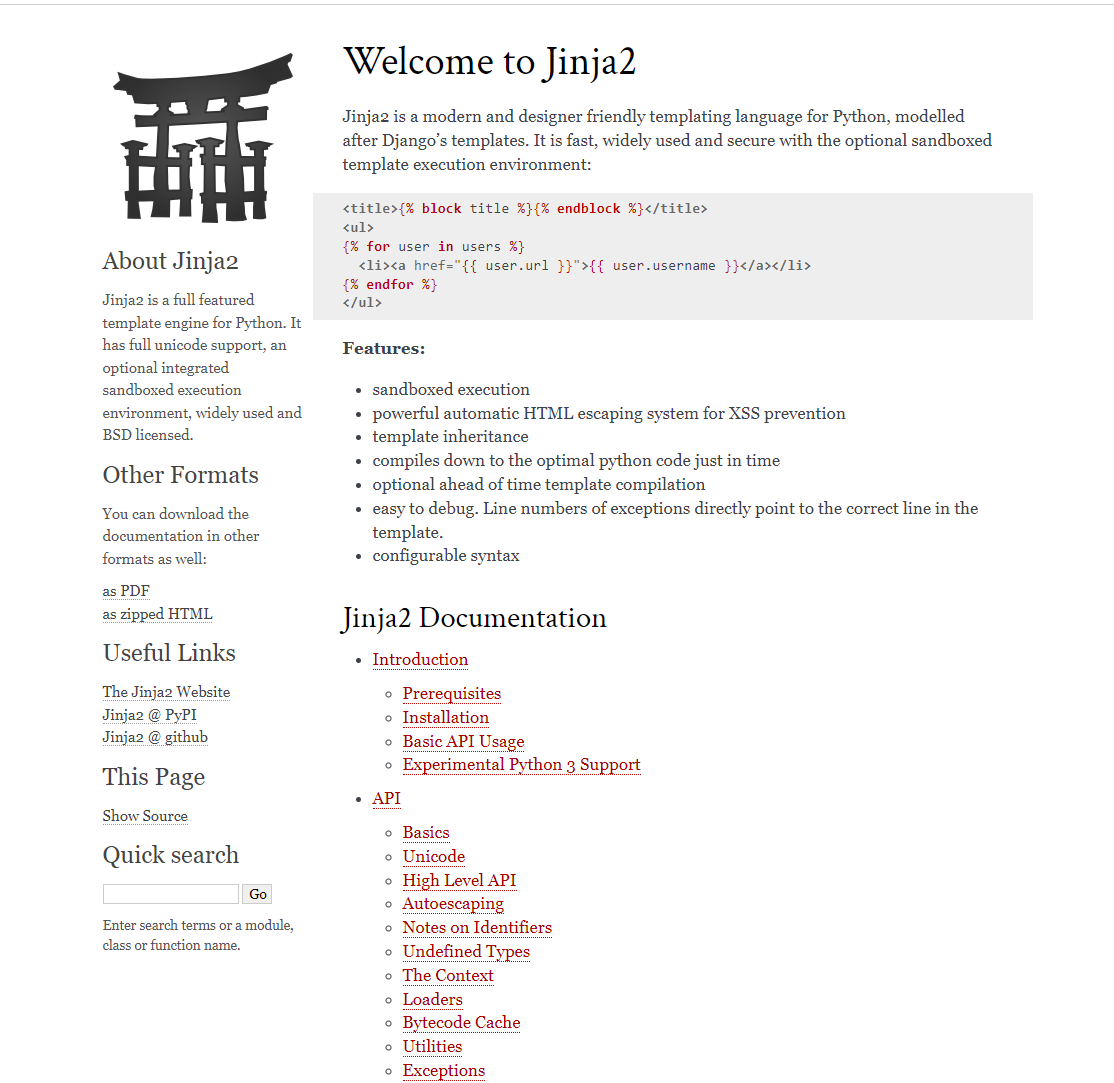 jinja2官方文档 下载 图1