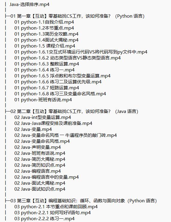 Python+Java基础视频教程 下载 图1