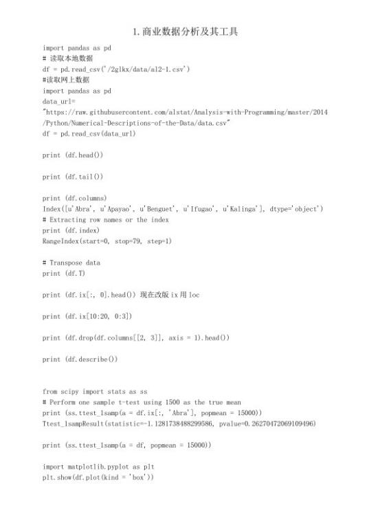 Python商业数据分析代码 PDF 下载 图1