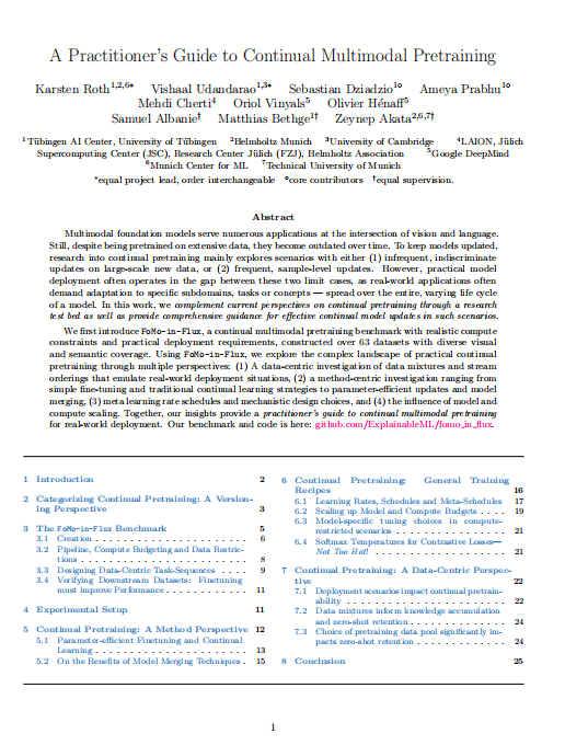 多模态模型持续预训练实战指南详解-从FoMo-in-Flux到实际应用 PDF 下载 图1