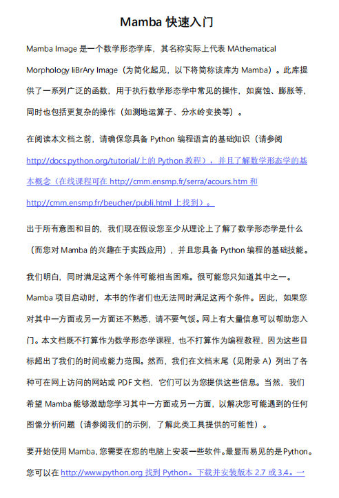 Mamba快速入门 PDF 下载 图1