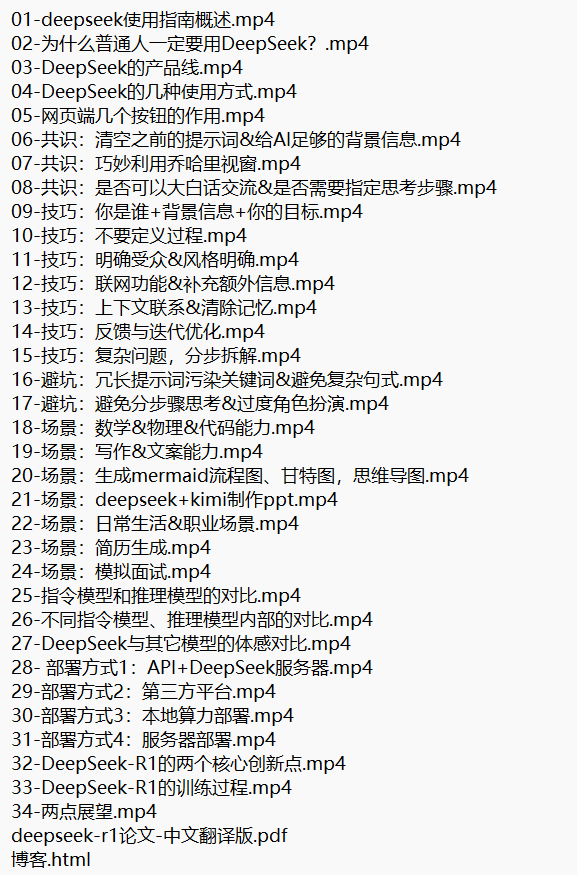 DeepSeek使用指南教程 视频教程 下载 图1