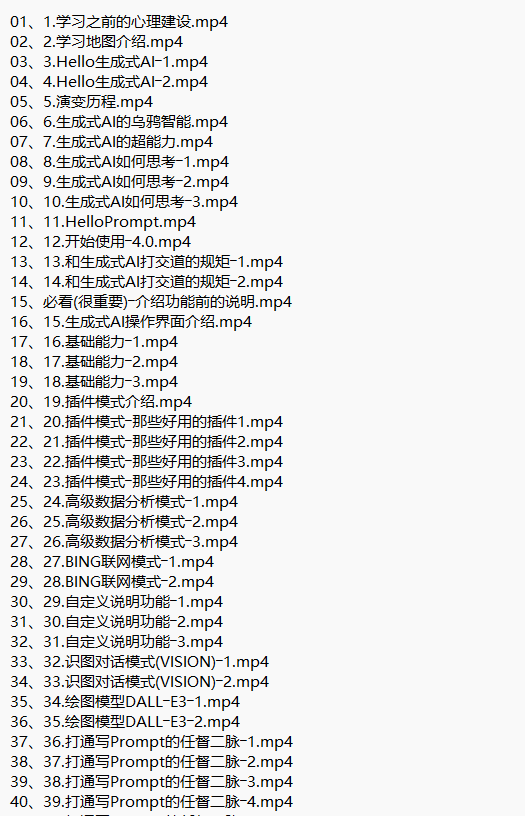 人工智能AI指令实战课 视频教程 下载 图1